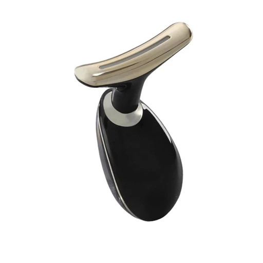 نمای جانبی ماساژور MGE-009 با سرپوش محافظ – ابزار خانگی سفتکننده پوست صورت و گردن