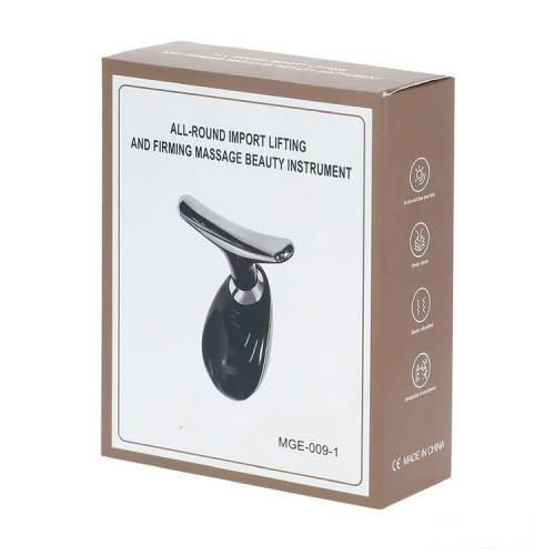 جعبه بستهبندی ماساژور لیفت صورت و گردن MGE-009 – شامل دستگاه شارژی USB برای استفاده روزانه