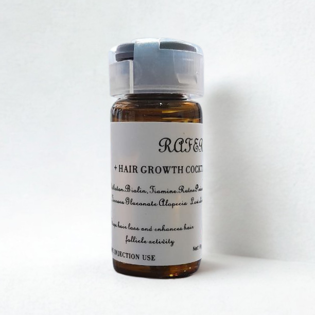 بطری کوکتل رشد مو RAFER Hair Growth Cocktail – سرم تقویت فولیکول و جلوگیری از ریزش مو